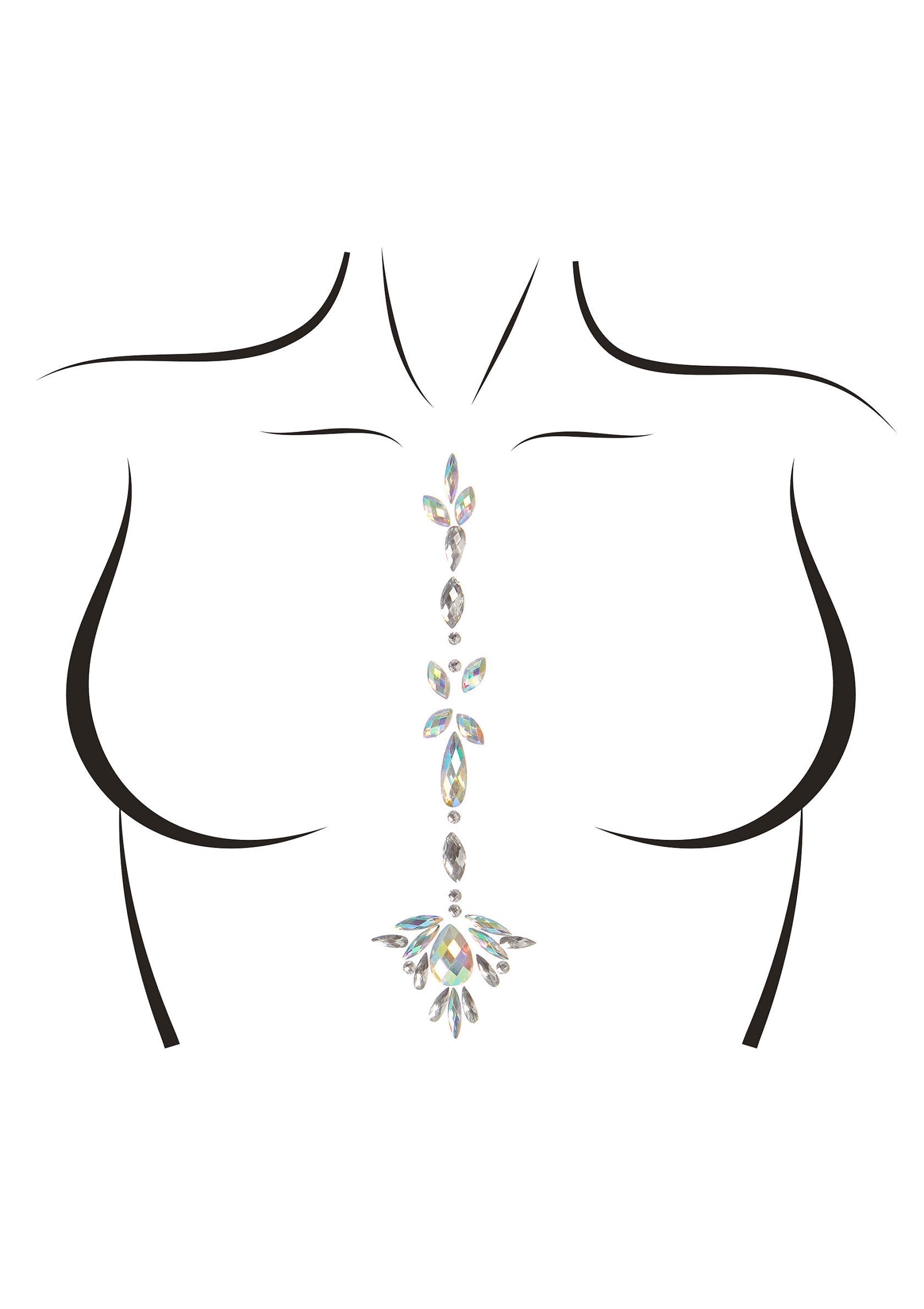 Jade Adhesive Body Jewels Sticker