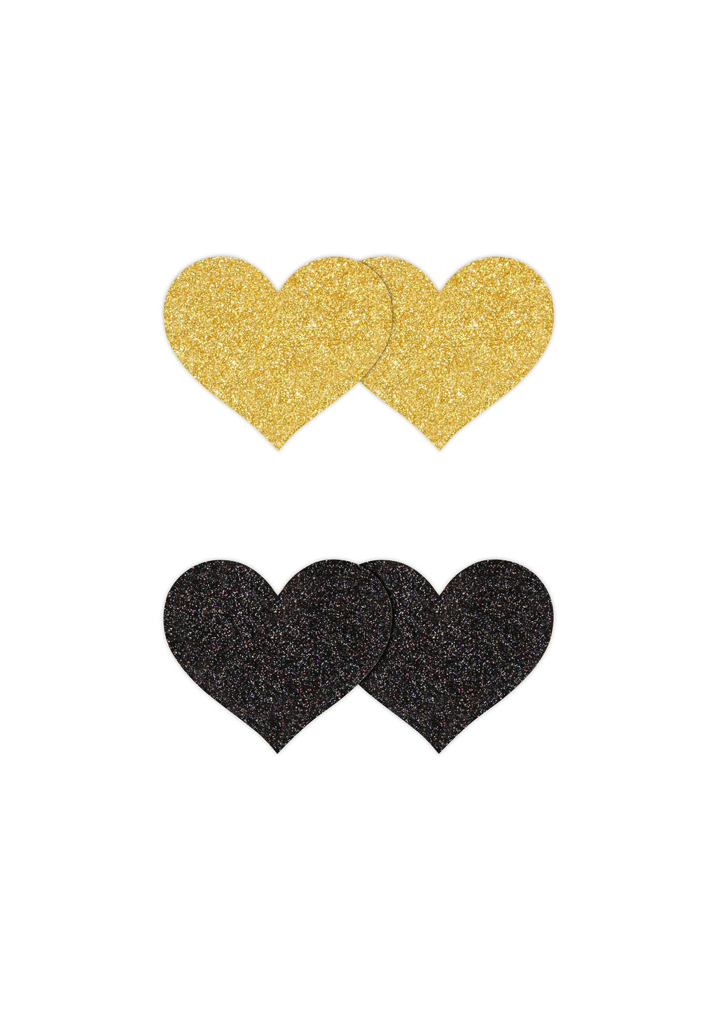 Pasties Glitter Hearts 2 Pair