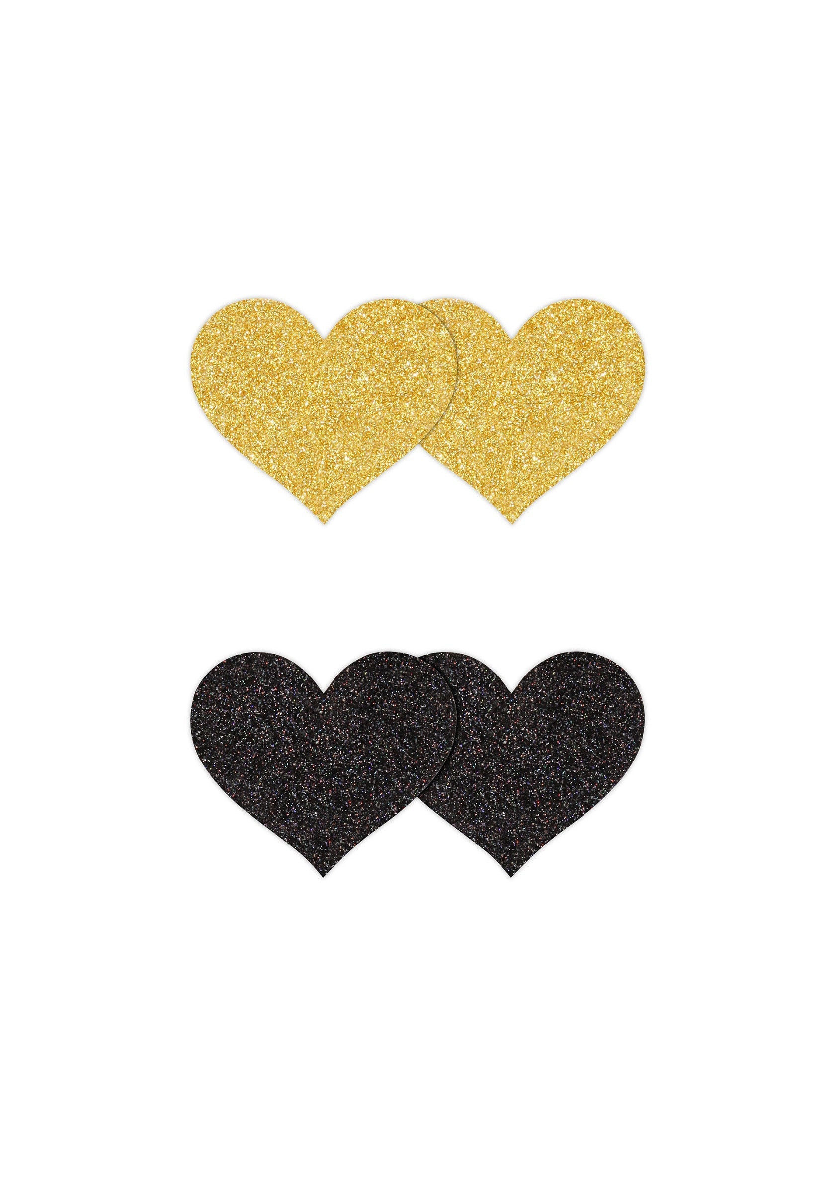 Pasties Glitter Hearts 2 Pair