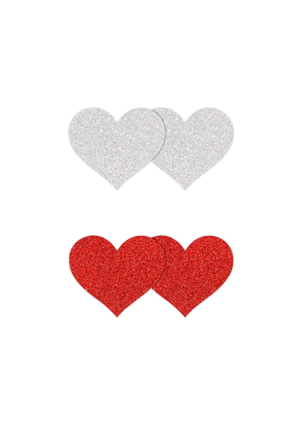 Pasties Glitter Hearts 2 Pair