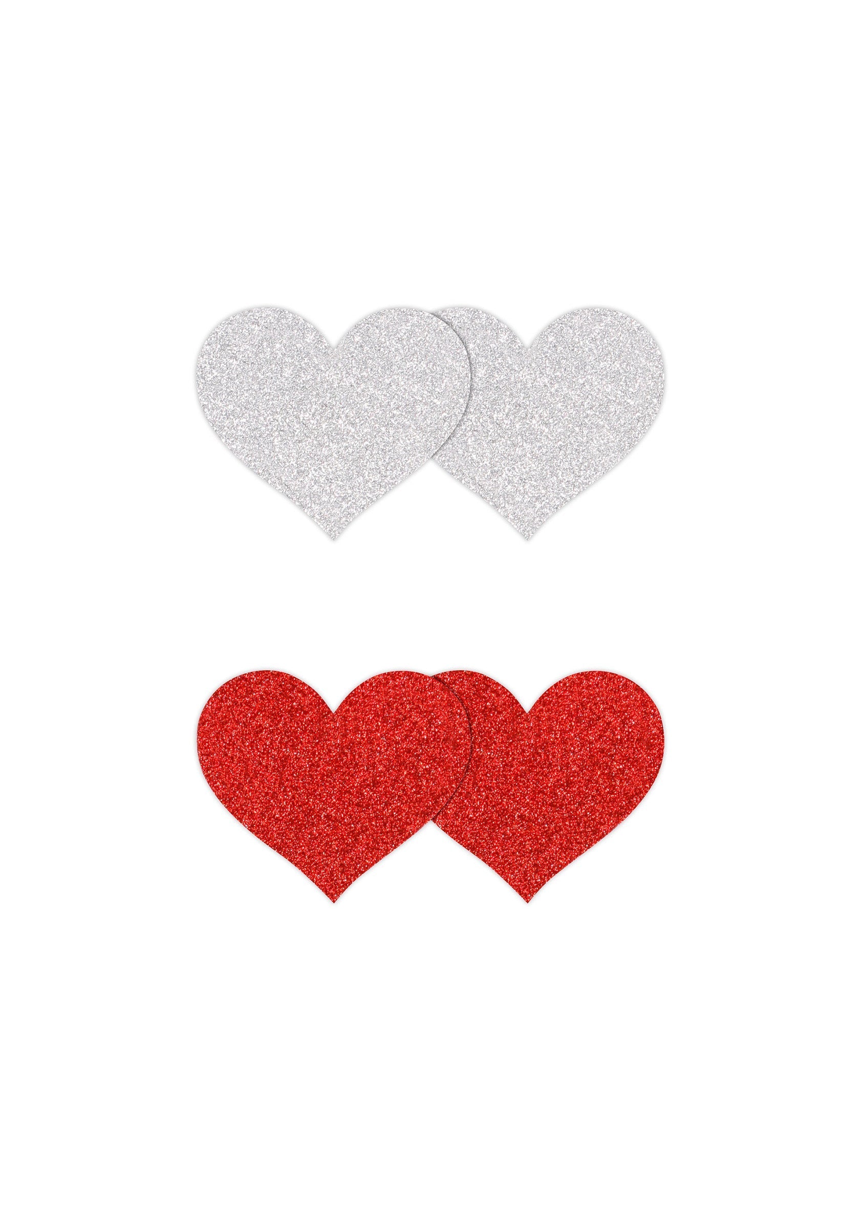 Pasties Glitter Hearts 2 Pair