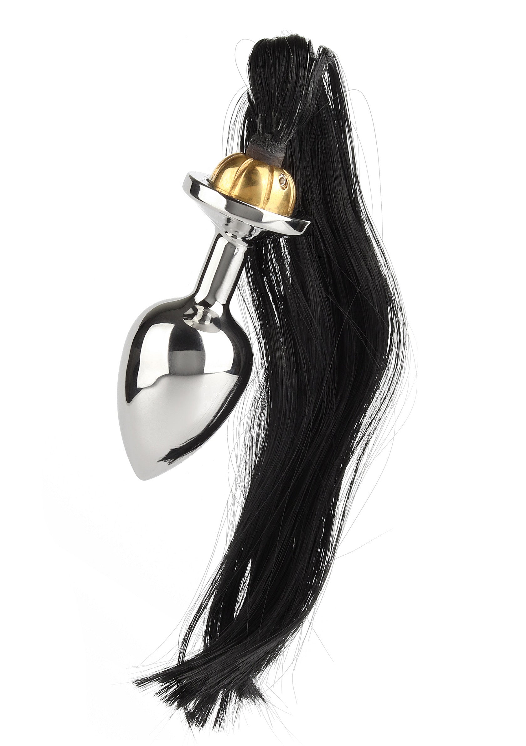 Black Hair Pony Tail Rosebud