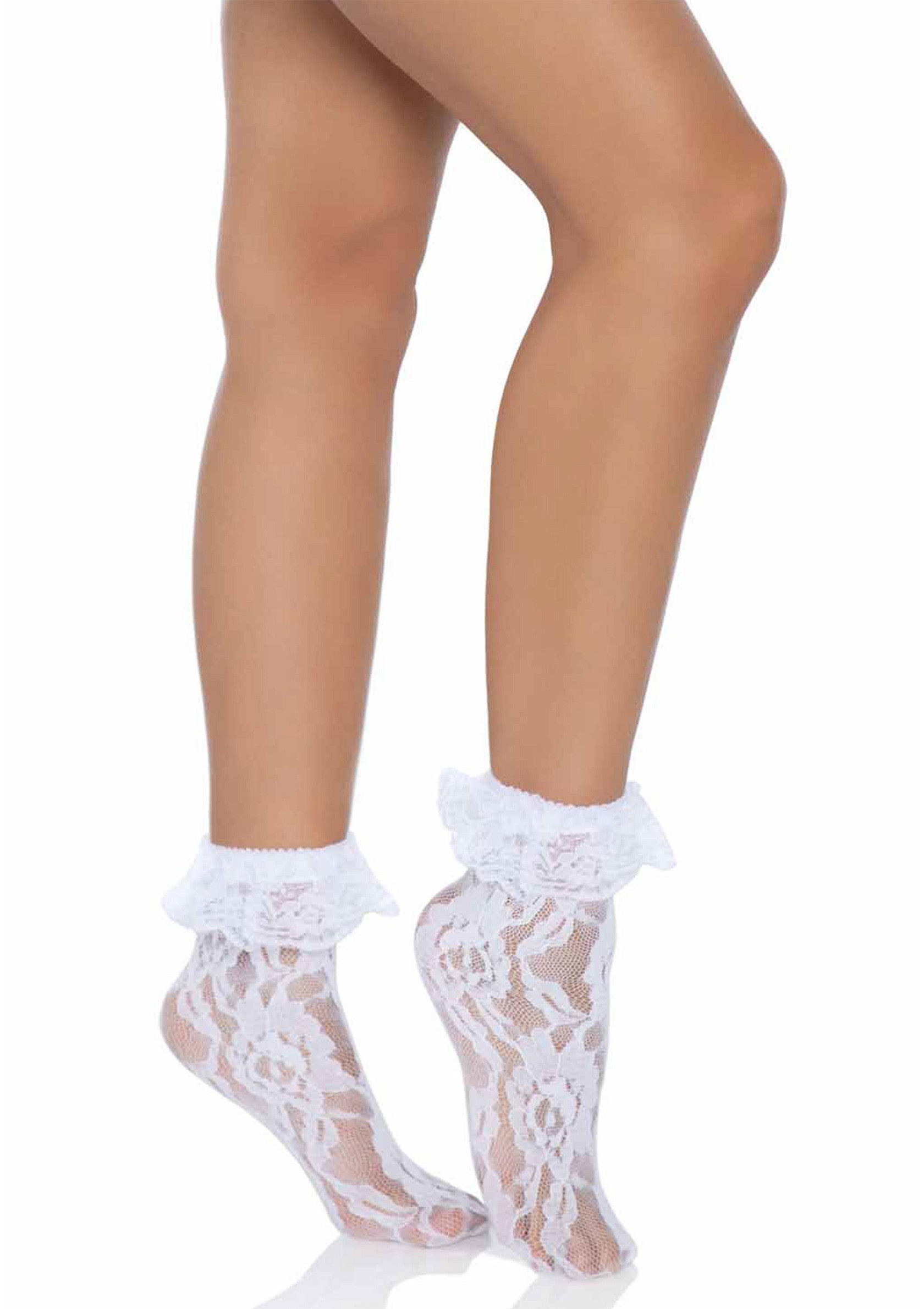 Lace Socks with Ruffle
