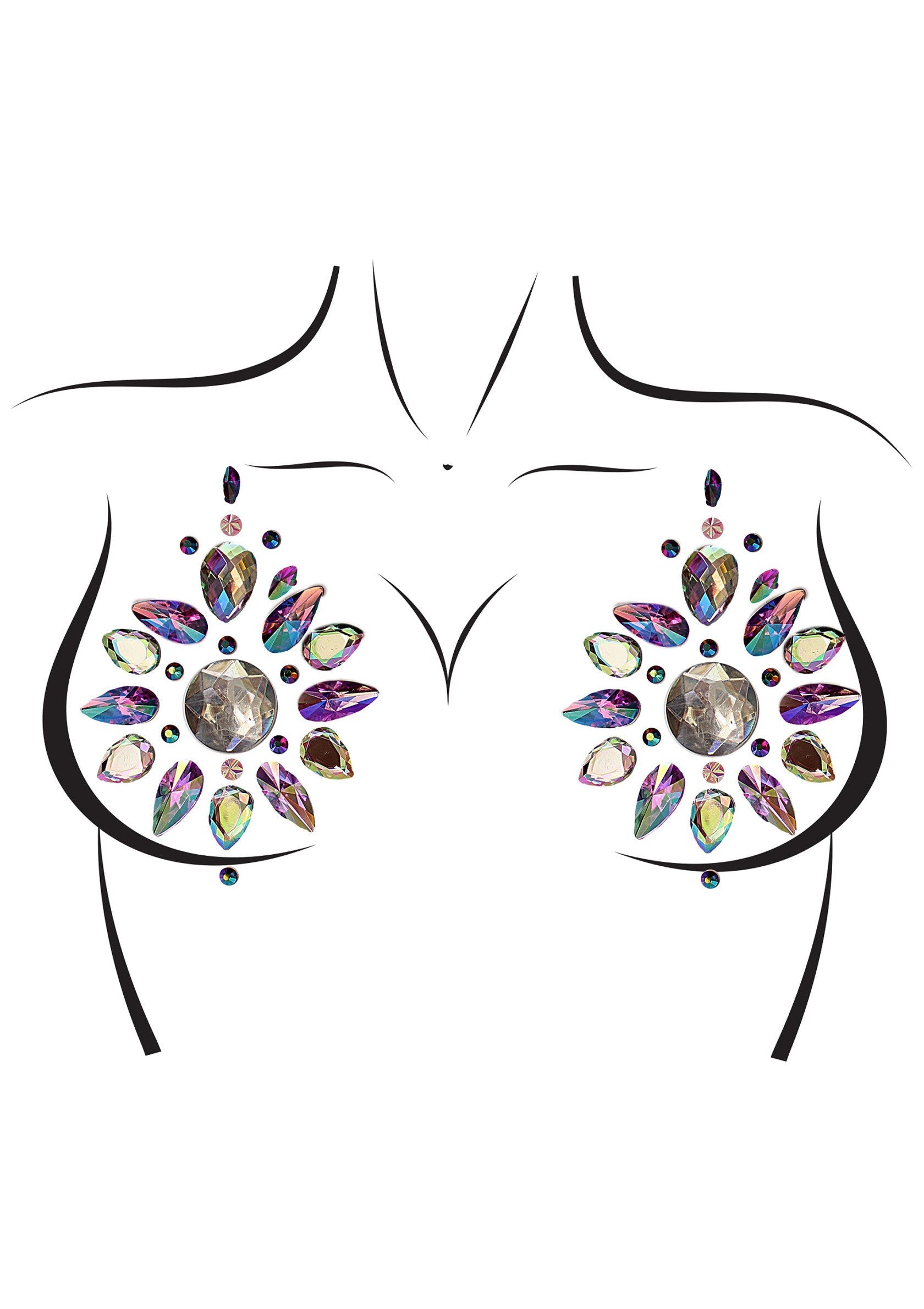 Cressida Adhesive Nipple Jewels Sticker