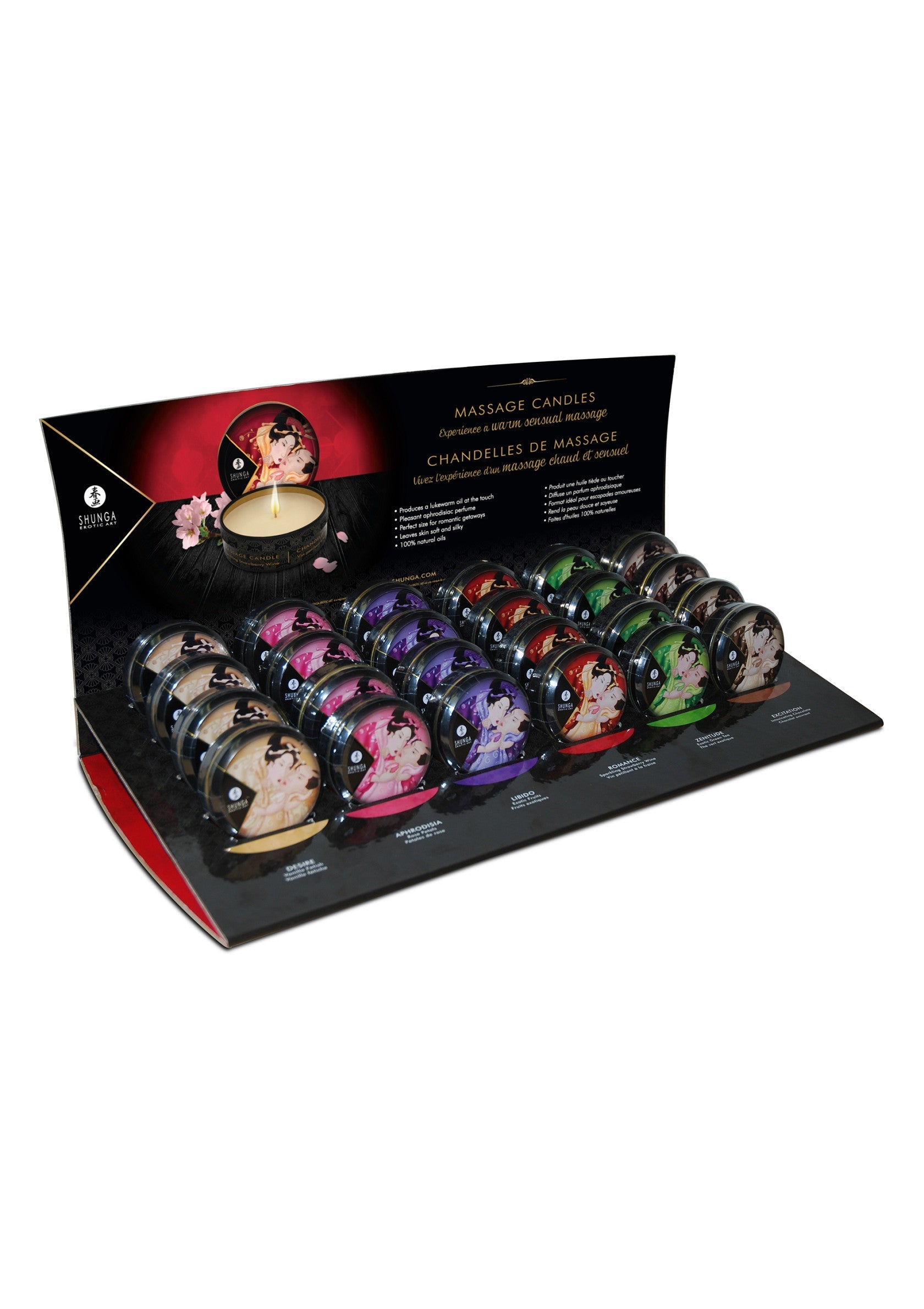 Display Mini Massage Candles